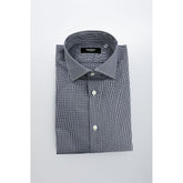 Baldinini Trend Blue Cotton Men Shirt